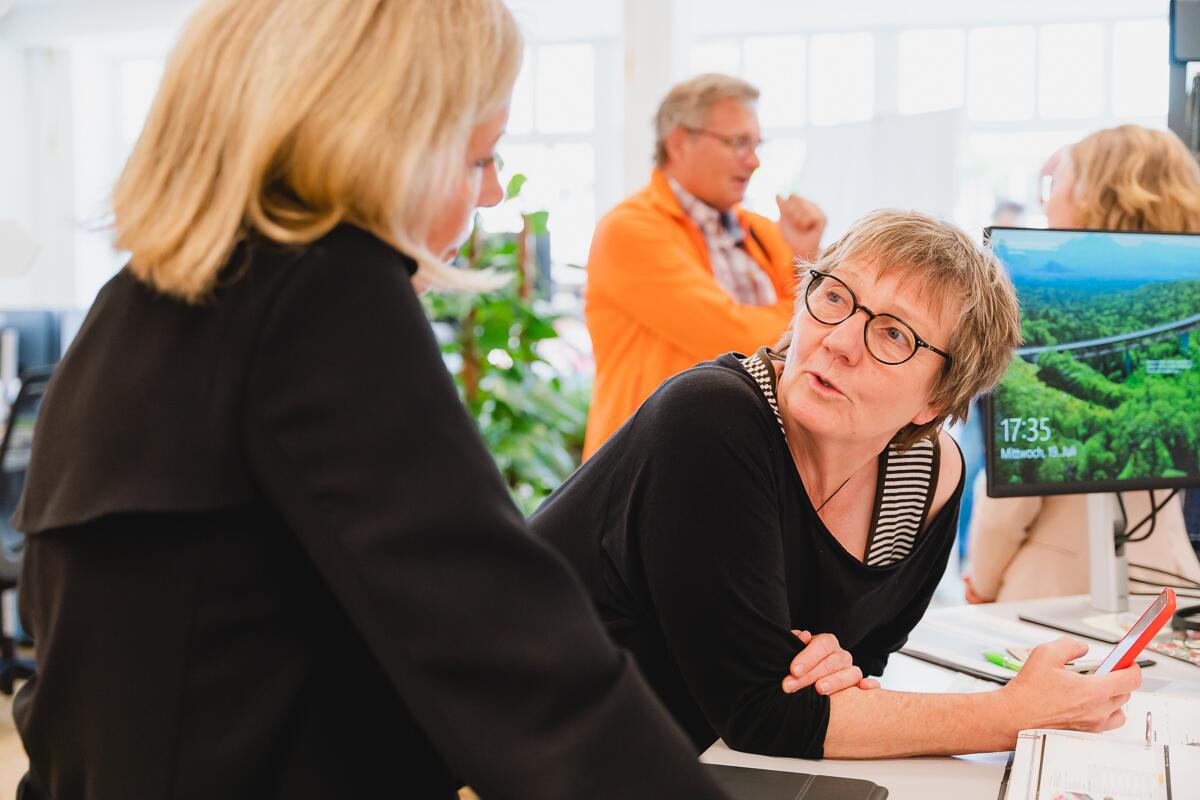 Projektleiterin Jeannette Löser mit Ute Dicks ©Alexander Franke, Stadtverwaltung Heilbad Heiligenstadt